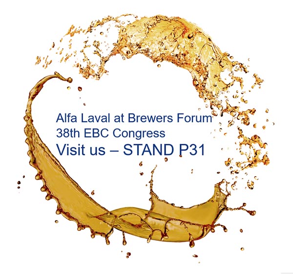 Alfa Laval, presente en Brewers Forum – 38th EBC Congress en el STAND P31